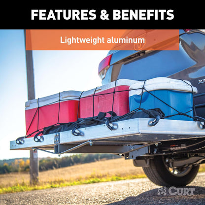 Curt 18100 Aluminium Cargo Carrier met Opvouwbare Schacht - 2 Stuk