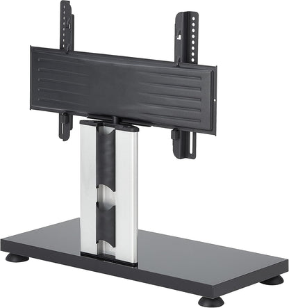 TV standaard – TV stand – TV voet – TV steun – TV meubel – Zilver/Wit Gelakt MDF – 30° draaibaar voor 22-37 inch