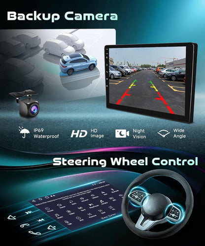Autoradio – Multimedia Speler – Dashboard Radio – Inbouw Radio – Auto Entertainment Systeem – 9 Inch IPS Touchscreen – Android 15 Met Draadloos CarPlay & Android Auto