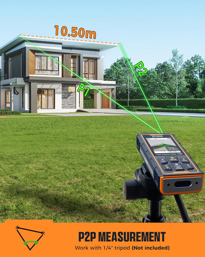 120M laserafstandsmeter, CIGMAN afstandsmeter met camera, 4x zoom camera positie laserafstandsmeter, LCD display laser meetapparaat, IP65, 16 meetmodi voor gebruik buitenshuis, (CD-120G)Geachte klant