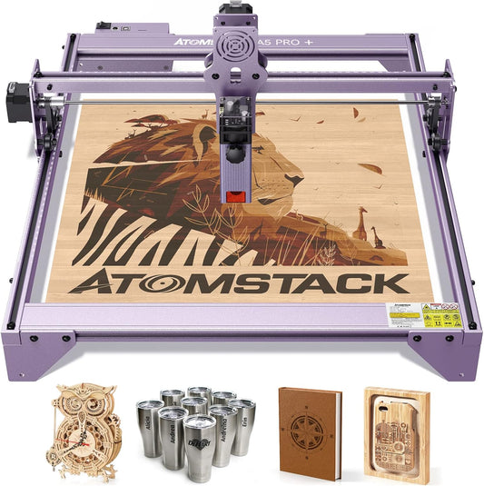 ATOMSTACK A5 PRO Laser Graveermachine, 40W CNC Laser Cutter, 5W uitgangsvermogen 0,01mm Graveernauwkeurigheid Lasergraveerder 410 x 400mm Graveerbereik