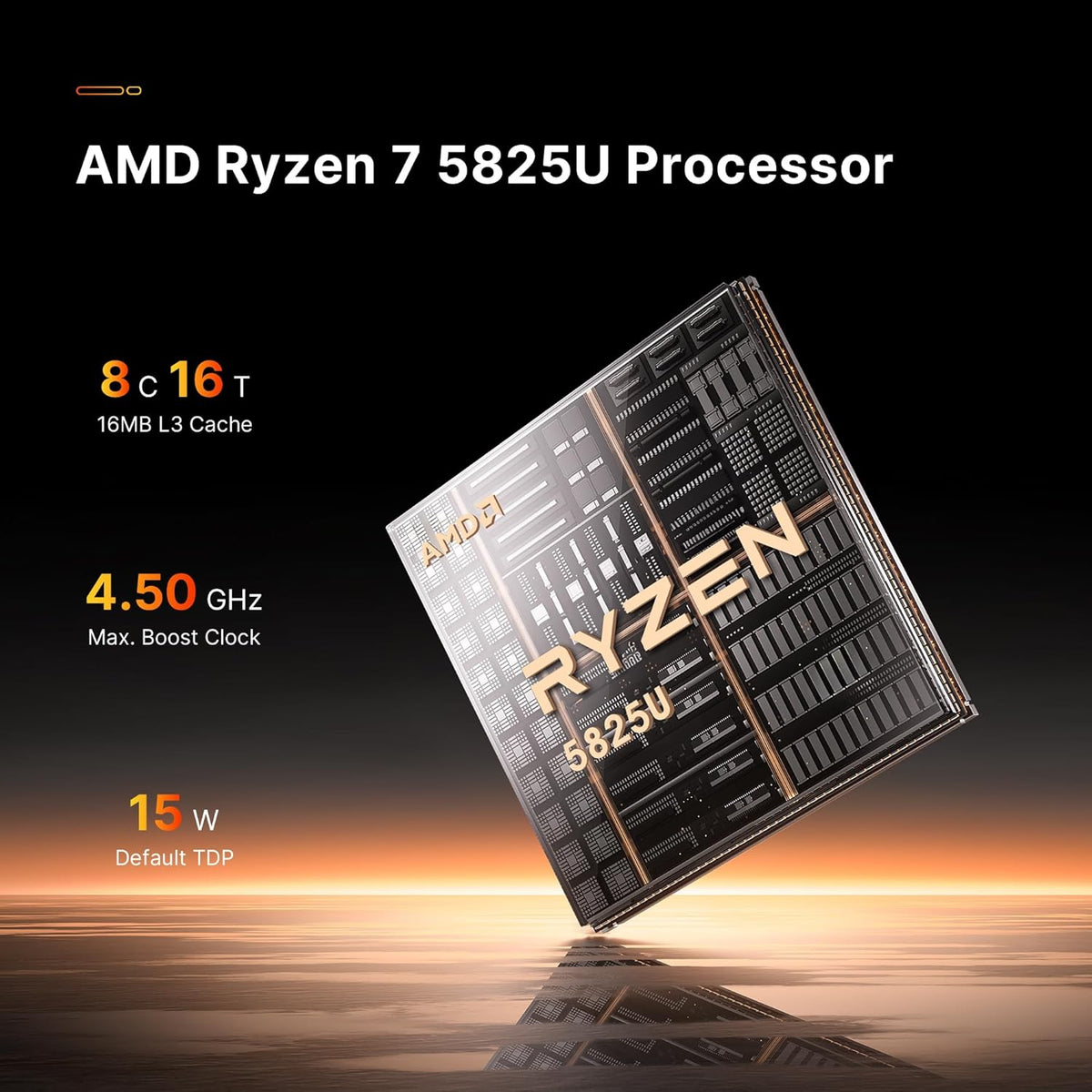Gaming PC – Game Desktop – Gaming Computer – Gamer PC – Gaming Workstation – AMD Ryzen 7 5825U – 32 GB RAM – 1 TB SSD – Triple 4K Display – Dual 2.5G LAN