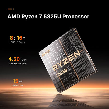 Gaming PC – Game Desktop – Gaming Computer – Gamer PC – Gaming Workstation – AMD Ryzen 7 5825U – 32 GB RAM – 1 TB SSD – Triple 4K Display – Dual 2.5G LAN
