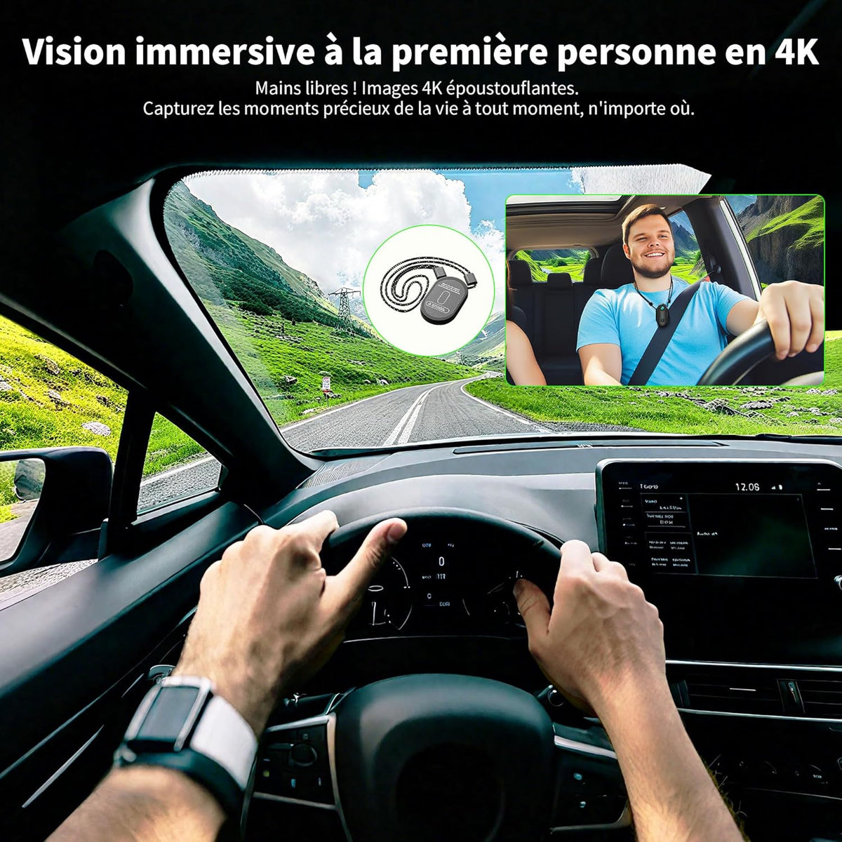 Mini-sportcamera, 4 K, mini-actiecamera, wifi, draagbare vlogcamera, POV-camcorder voor buitensporten, 360° bodycam, camera voor fietshelm, multifunctionele accessoires