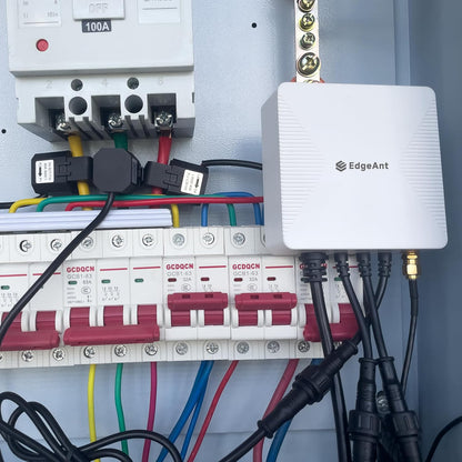 Energiemonitor met 3 x 750 A stroomcircuitsensoren, Smart Home Power Monitor volgt de stroom in real-time, wifi-teller zonne-/nettometing, energieautomatisering en -besturing in het huishouden