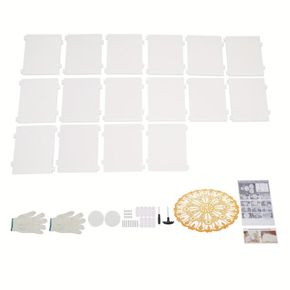 Draaibare Schoenenrek – Schoenenorganizer – Schoenenkast – Schoenentoren – Schoenenstandaard – 4-Lagen – 360° Rotatie – Wit – Vrijstaand – Compact – Duurzaam PVC