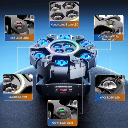 Moving Head LED 180W Beam Disco Light RGBW Party Light dmx podiumverlichting DJ verlichting voor bar pub club bruiloft Kerstmis
