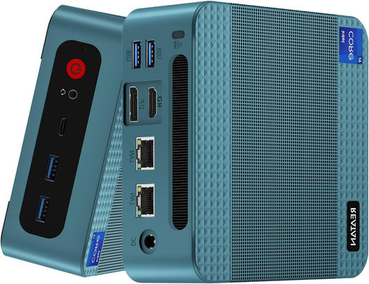 Reatan S8 Mini Gaming PC with Intel i9-12900H Mini-PC (14C/20T to 5.0GHz) 32GB DDR5 1TB PCIe 4.0 SSD Mini-Computer HDMI DP USB Support Wi-Fi6 BT5.2 Dual 2.5G LAN - QUORE