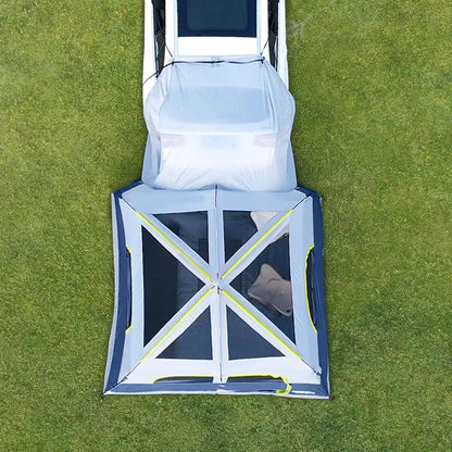 UNP SUV-tent voor camping, 6-persoons SUV achterkleptent, eenvoudige opbouw met regenbescherming, 25 x 23 x 198 cm (H)