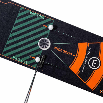 WELLPUTT - Golf Puttingmat - 4m Zwarte