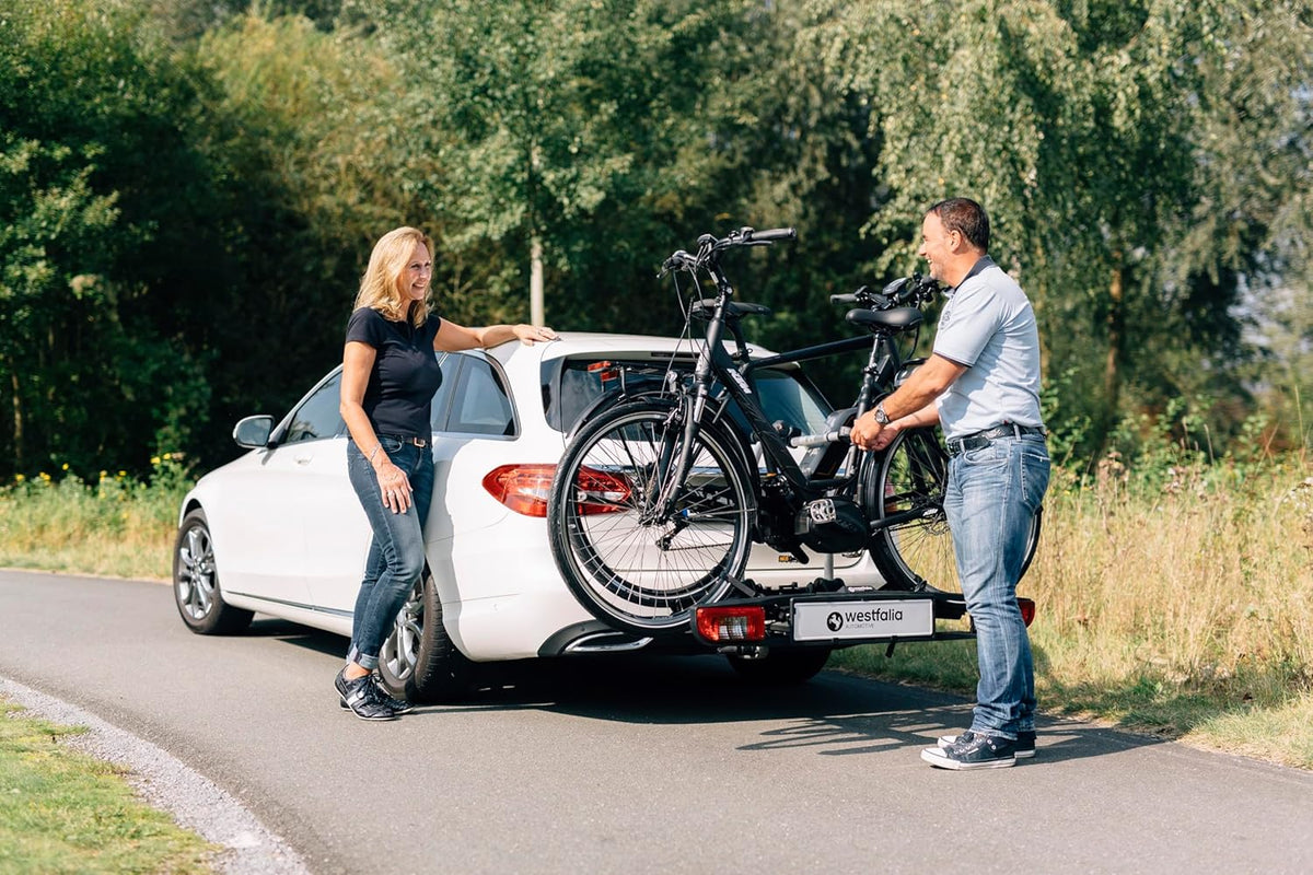 Westfalia BC 60 Fietsendrager voor trekhaak, opvouwbare bagagerek voor 2 fietsen, geschikt voor e-bikes
