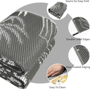 Buiten Vloerkleed - Buitenkleden - Buitentapijt - Opvouwbaar - UV-bestendig - Waterdicht - Buitenmatten - voor Buiten - Balkon - Strand - Picknick -Terras - Rechthoekig - 180 x 270 cm - Grijs