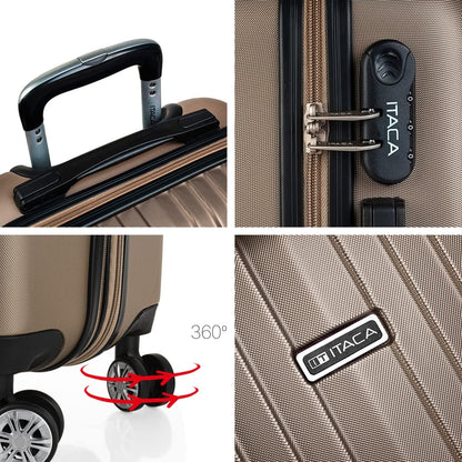 ITACA - Valises. Lot de Valise Rigides 4 Roulettes - Valise Grande Taille, Valise soute Avion, Bagages pour Voyages.Ensemble Valise Voyage. Verrouillage à Combinaison