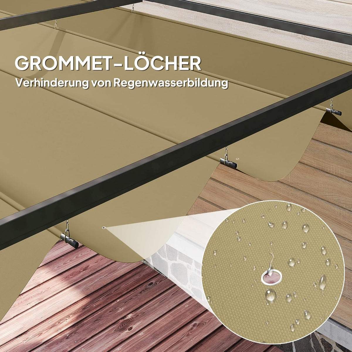 Pergola – Tuinoverkapping – Terrasoverkapping – Tuinpaviljoen – Buitenverblijf – Verstelbaar Schuifdak – Gepoedercoat Stalen Frame 400x300 cm
