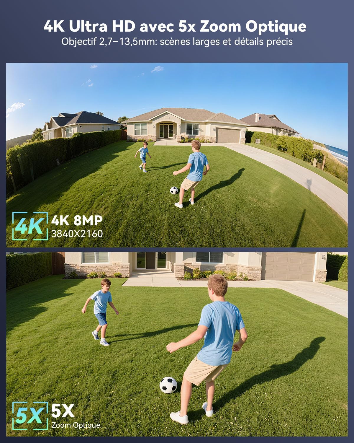 4K Wifi Beveiligingscamera – Beveiligingscamera Buiten – PTZ Camera – Draadloze Camera – Bewakingscamera – 5x Zoom – Mensdetectie & Kleuren Nachtzicht