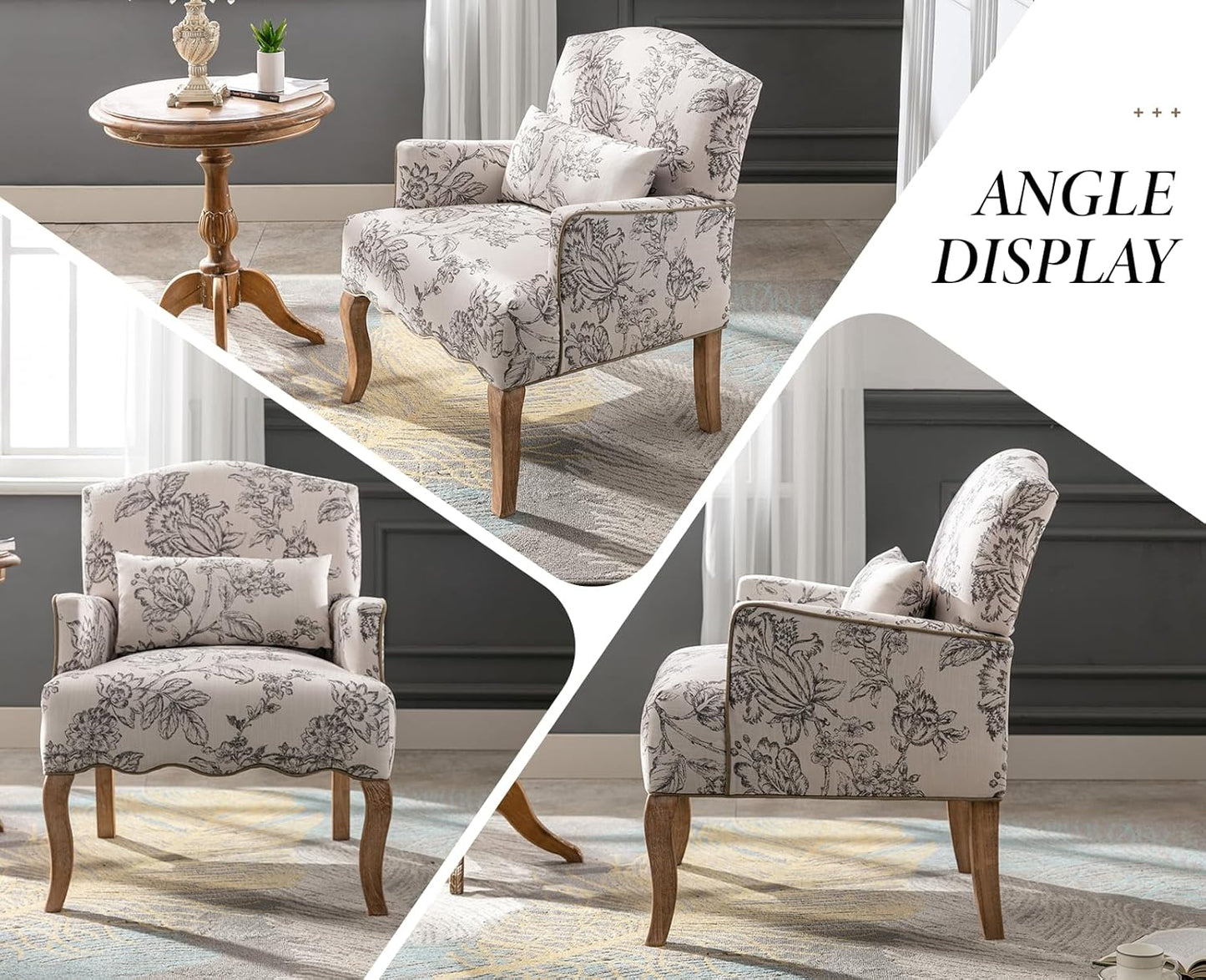 Linnen Fauteuil – Lounge Stoel – Bijzetstoel – Enkelstoel – Retro Stoel – Ademend Linnen – Verwijderbaar Lendenkussen - QUORE