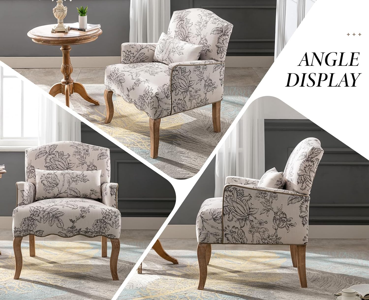 Linnen Fauteuil – Lounge Stoel – Bijzetstoel – Enkelstoel – Retro Stoel – Ademend Linnen – Verwijderbaar Lendenkussen - QUORE