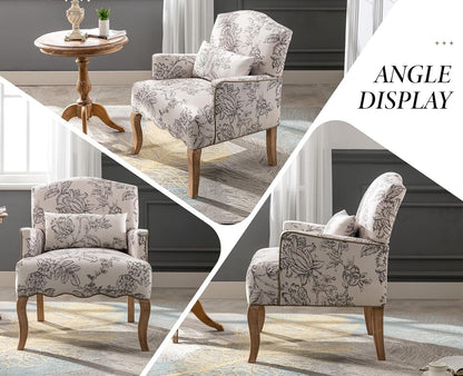 Linnen Fauteuil – Lounge Stoel – Bijzetstoel – Enkelstoel – Retro Stoel – Ademend Linnen – Verwijderbaar Lendenkussen - QUORE