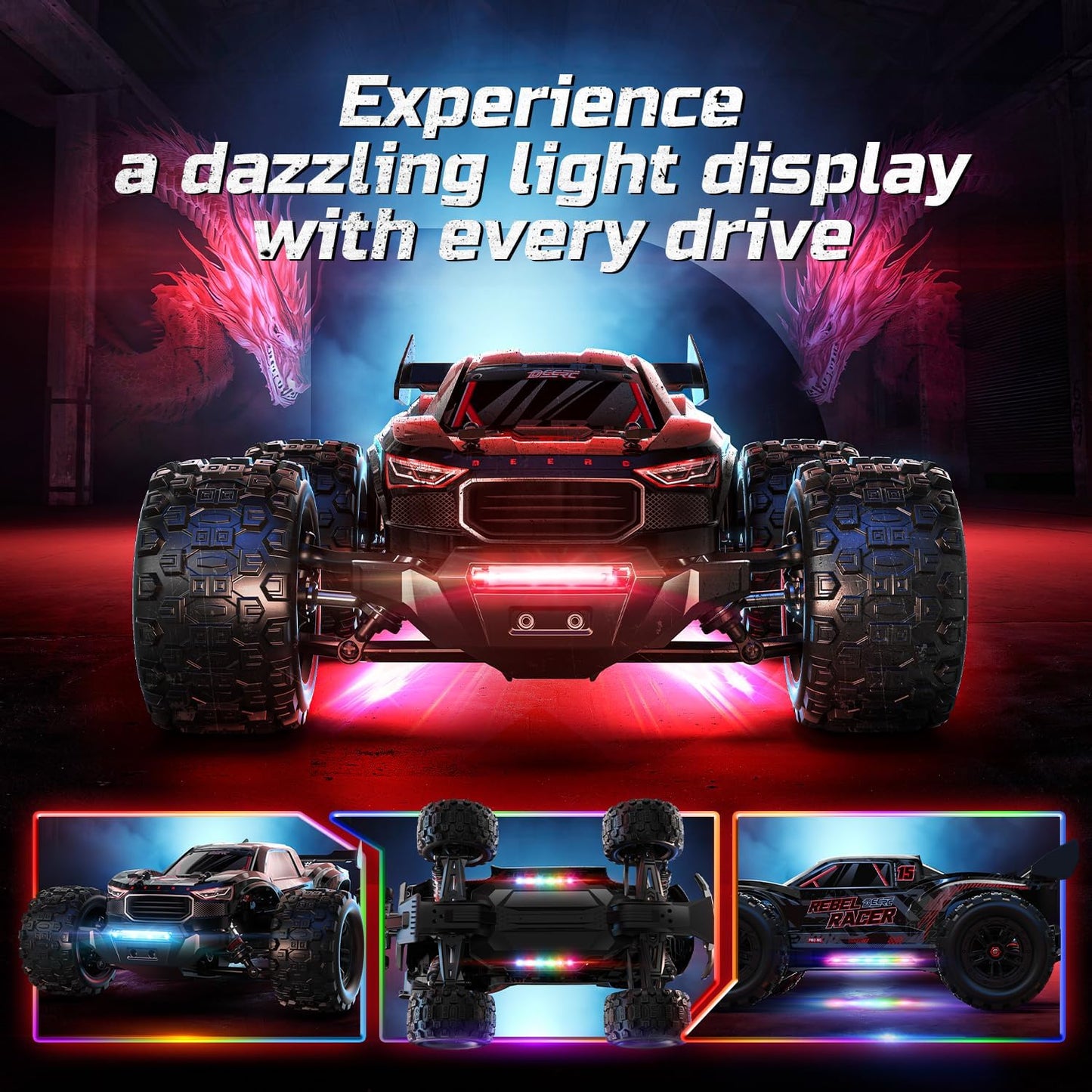 RC Auto 1:14 – Afstandsbestuurbare Auto – Radiografische Auto – Off-Road Auto – Truggy – Borstelloze Motor 75+ Km/U – 4WD Waterdicht