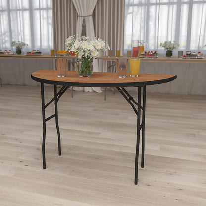 Flash Furniture 48'' Half-Ronde Houten Vouwen Banket Tafel
