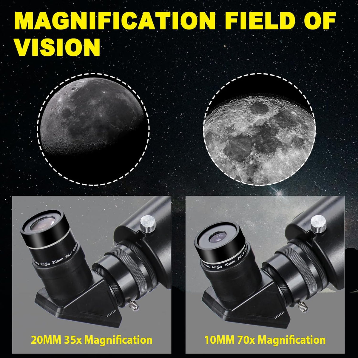 Telescoop voor volwassenen, professionele astronomie, 90 mm opening, 700 mm krachtige telescoop voor beginners en kinderen met precisie-instelling, vertisteel AZ-montage