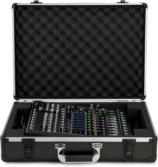 UNISON Tas voor Mackie ProFX12v3, beschermhoes (Hoogwaardige transportkoffer, met op maat gestanst schuim, lichtgewicht en robuust ontwerp, metalen sluitingen, ergonomische rubberen handgreep)