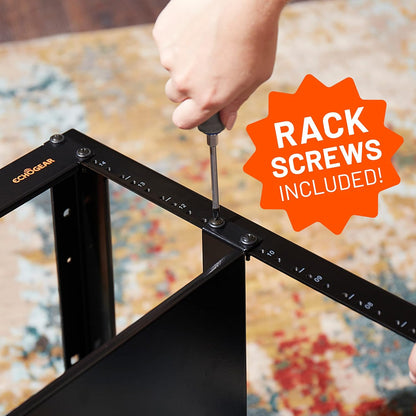 ECHOGEAR 3U Rack Shelf - Universeel ontwerp werkt met elk rack - Geschikt voor 75bs servers, netwerkapparatuur of AV-apparatuur - 15" diepe stalen plank met geventileerd ontwerp - Installatie hardware