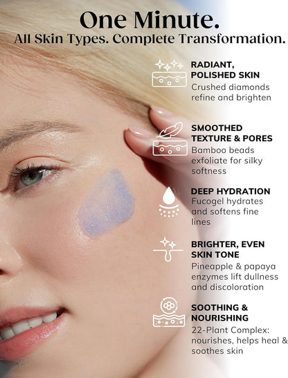 Anti-Aging Gezichtsbehandeling – Gezichtsverzorging – Huidbehandeling – Facial – Gezichtspeeling – 4-In-1 – 1 Minuut – 88,7 Ml