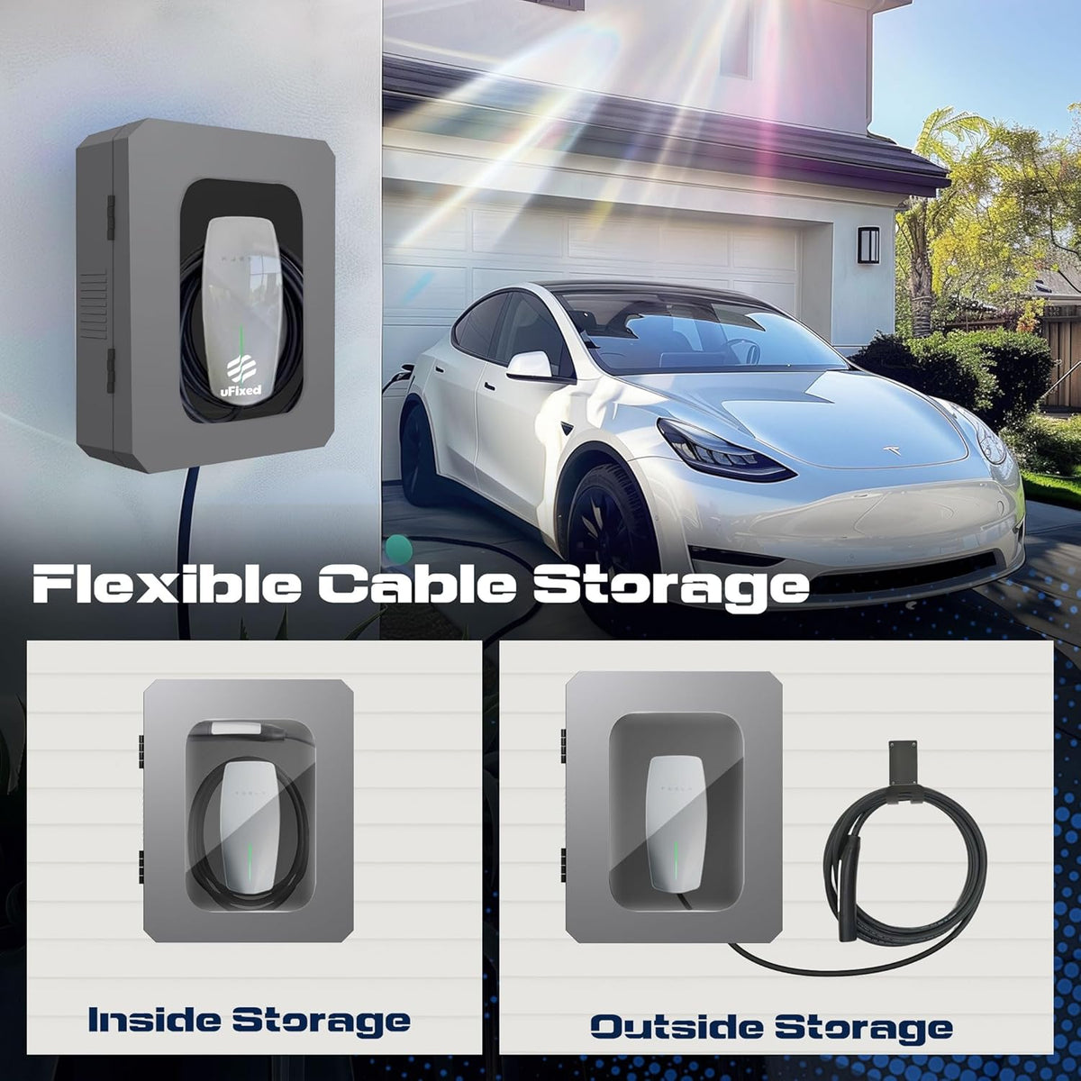 EV Charger Behuizing, Grijs
