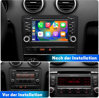 Autoradio – Multimedia Systeem – Auto Audio – Navigatie Systeem – Inbouw Radio – Android 13 Systeem – 7 Inch Touchscreen – Draadloos CarPlay & Android Auto