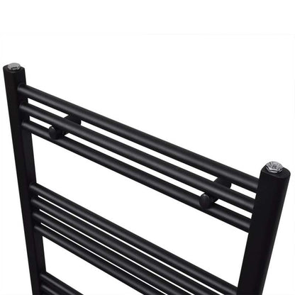 Handdoekradiator – Badkamerradiator – Designradiator – Zwarte Radiator – Matzwarte Handdoekdroger – 443 W Warmtevermogen – 500x1160 mm Stalen Model