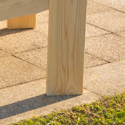 Adirondack Tuinstoel Set – Tuinmeubilair – Terrasstoelen – Buitenstoelen – Houten Tuinstoelen – 2-Zits Met Parasolgat – Duurzaam Massief Hout – Geschikt Voor Balkon En Tuin