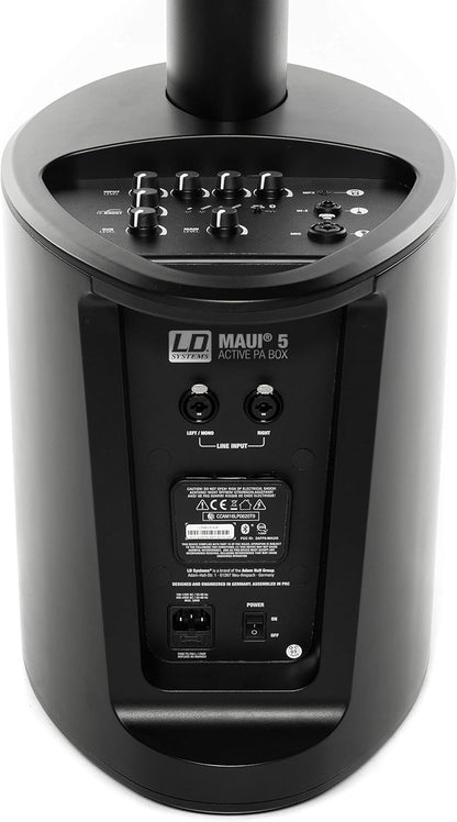 LD Systems LDMAUI5 Ultradraagbare zuilen, PA-systeem met mixer, zwart