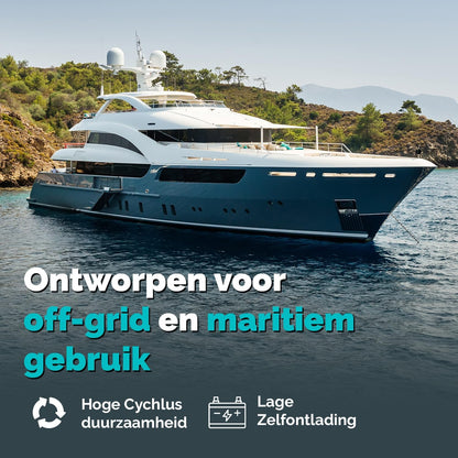 Electronicx AGM serviceaccu 12V 140Ah / 140 Ah – Hoogvermogenaccu met AGM-technologie, 393×175×190 mm, verzegeld, onderhoudsvrij, pluspool rechts, ideaal voor boot, zonne-energie