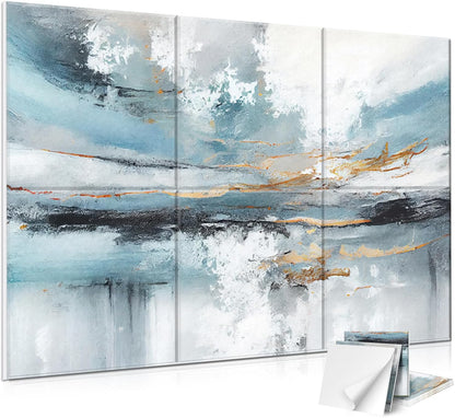 Akoestische Panelen Set Van 6 – Geluidsabsorberende Panelen – Geluidsdempende Wandpanelen – Akoestische Wandpanelen – Akoestische Wanddecoratie – Zelfklevende Achterzijde – 180 X 120 Cm