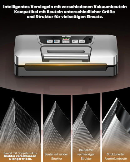 Vacumeermachine, 90 kPa Vacuümmachine voor Voedsel, 20 L/min Sealmachine, Krachtige Vacuümmachine met Dubbele Pomp en Slimme LED, Nat- & Droogmodus, Ingebouwde Veiligheidssnijder, Inclusief Za