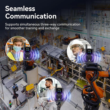 Draadloos Tourguide Communicatiesysteem – Tourguide Systeem, Audiogids, Gidsensysteem, Groepscommunicatiesysteem – 3 Zenders, 29 Ontvangers – Full-Duplex Communicatie – Bereik Tot 200 M, 999 Kanalen, 32 Slots