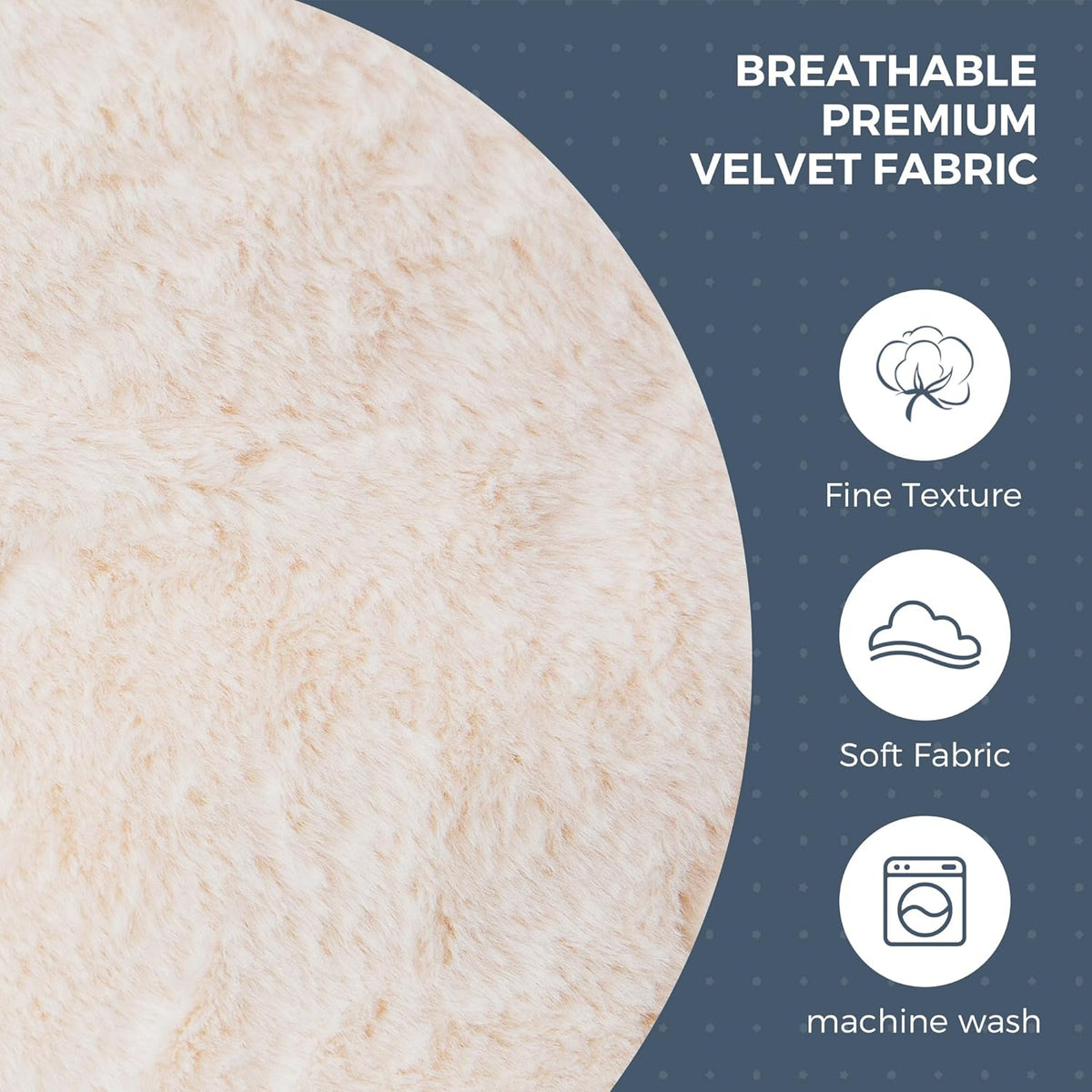 MAXYOYO Bean Bag Bed - Convertible from Bean Bag Chair to Bed - Foam Sofa with Fluffy Cover and Soft Filling for Adults, Teenagers, Guests (Beige, 150 x 200 cm)