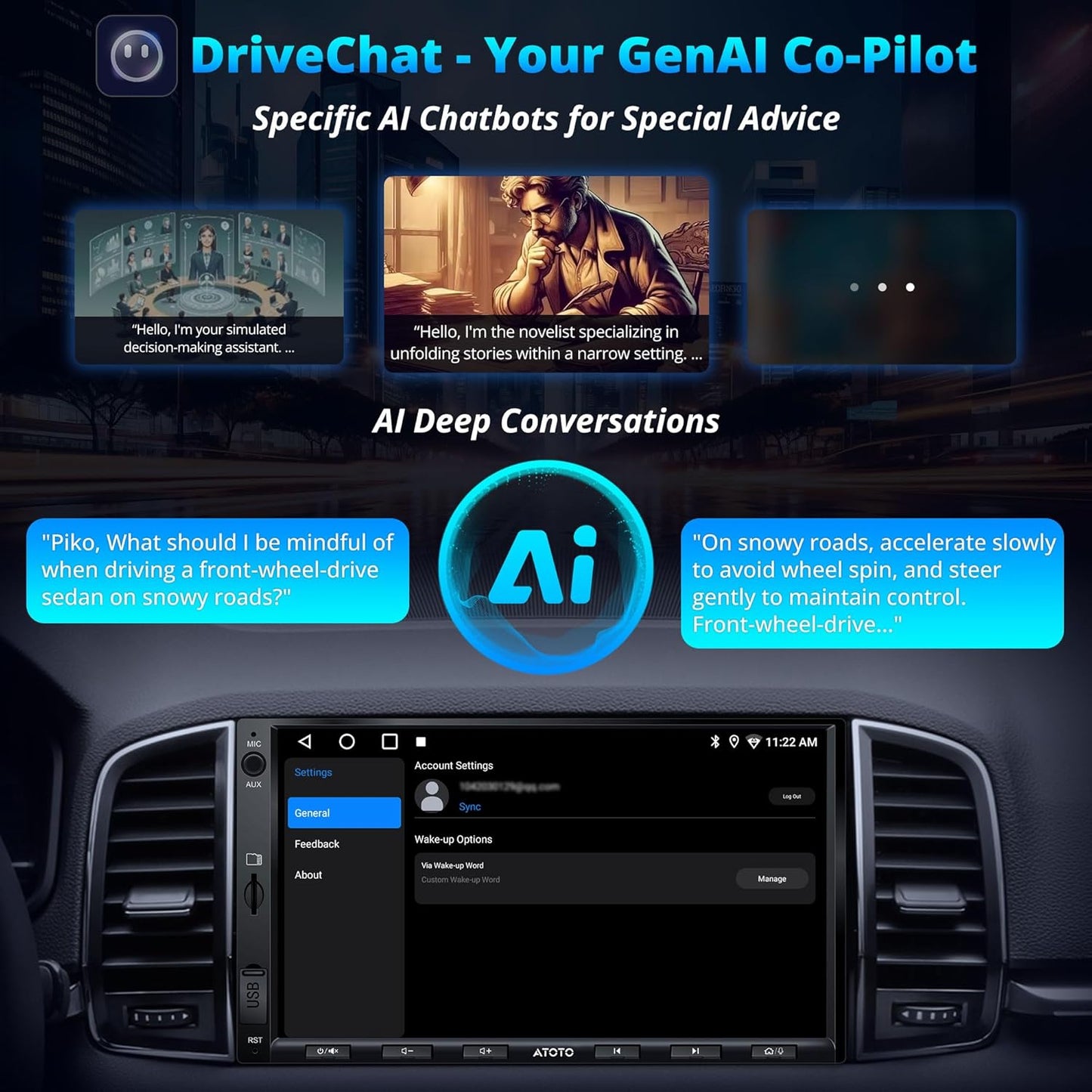 Android Autoradio 2 DIN – Multimedia Autoradio – Auto Stereo – Navigatie Systeem – Touchscreen Radio – 7 Inch Scherm – Draadloze CarPlay & Android Auto – 1080P DVR Camera