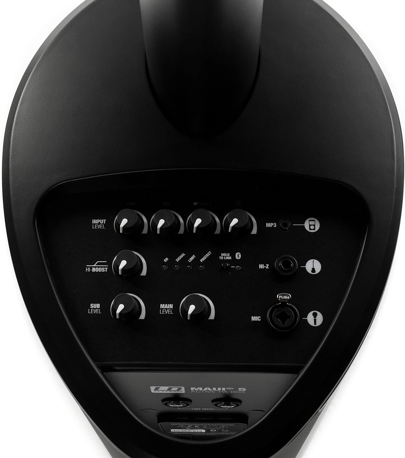 LD Systems LDMAUI5 Ultradraagbare zuilen, PA-systeem met mixer, zwart