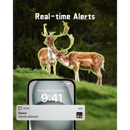 4G Wildcamera – Zonne Wildcamera – Buitenbeveiliging – Natuurcamera – 2.7K Video – Nachtzicht – Bewegingssensor - set van 3 Stuks