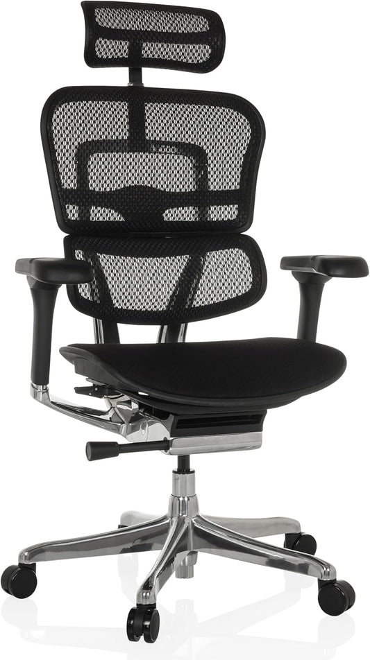 <font dir="auto" style="vertical-align: inherit;"><font dir="auto" style="vertical-align: inherit;">        hjh OFFICE Ergohuman Professional office chair with flexible lumbar support, original design, padded seat, mesh back, black       </font></font>