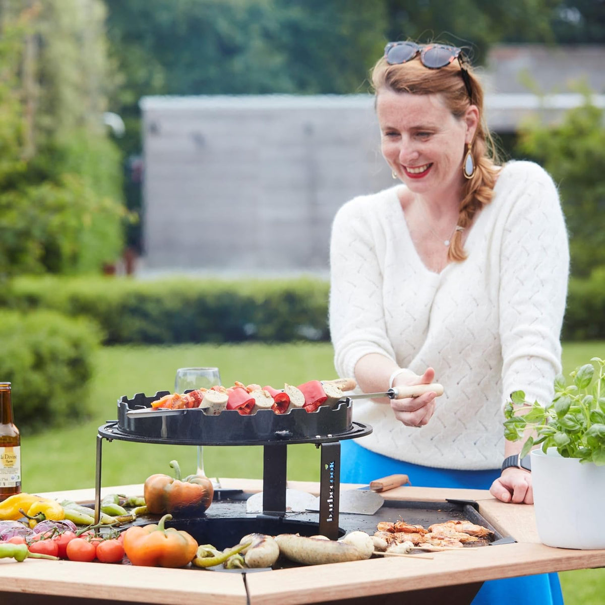 Barbecook Zijtafels voor open hout bbq Nestor, barbecue accessoire