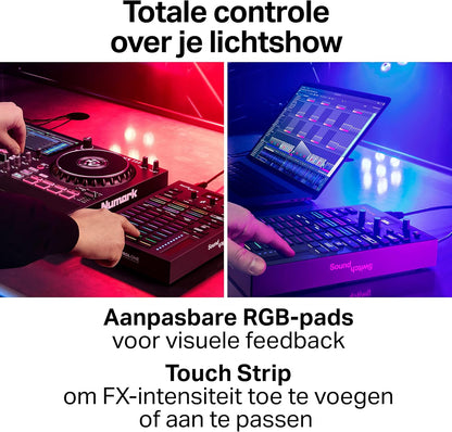 DMX-Controller – Lichtcontroller – DJ-Lichtcontroller – Verlichtingscontroller – DMX-Interface – 2 DMX-Universes – 1,5-Inch OLED-Scherm