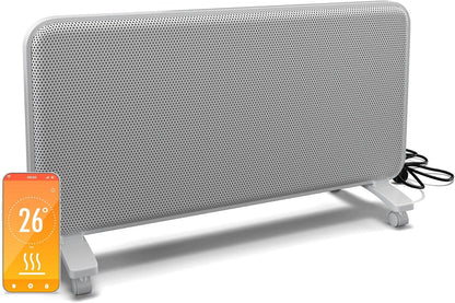 Blumfeldt infraroodstraler 2000 W - wand-/staanmodel, grafeen, touch control & app, thermostaat, IP24, oververhitting-/omkeerbeveiliging, voor ruimtes tot 20 m², wit