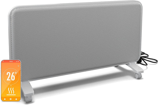 Blumfeldt infraroodstraler 2000 W - wand-/staanmodel, grafeen, touch control & app, thermostaat, IP24, oververhitting-/omkeerbeveiliging, voor ruimtes tot 20 m², wit