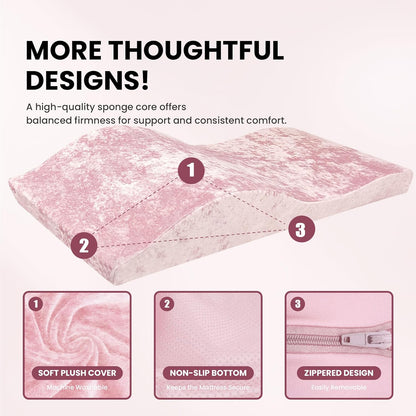 Lash Bed Topper van Hoogwaardige Dichtheidsschuim – Ergonomisch Wimperkussen voor Massagetafel, Comfortabel Foam Matras voor Schoonheidssalon