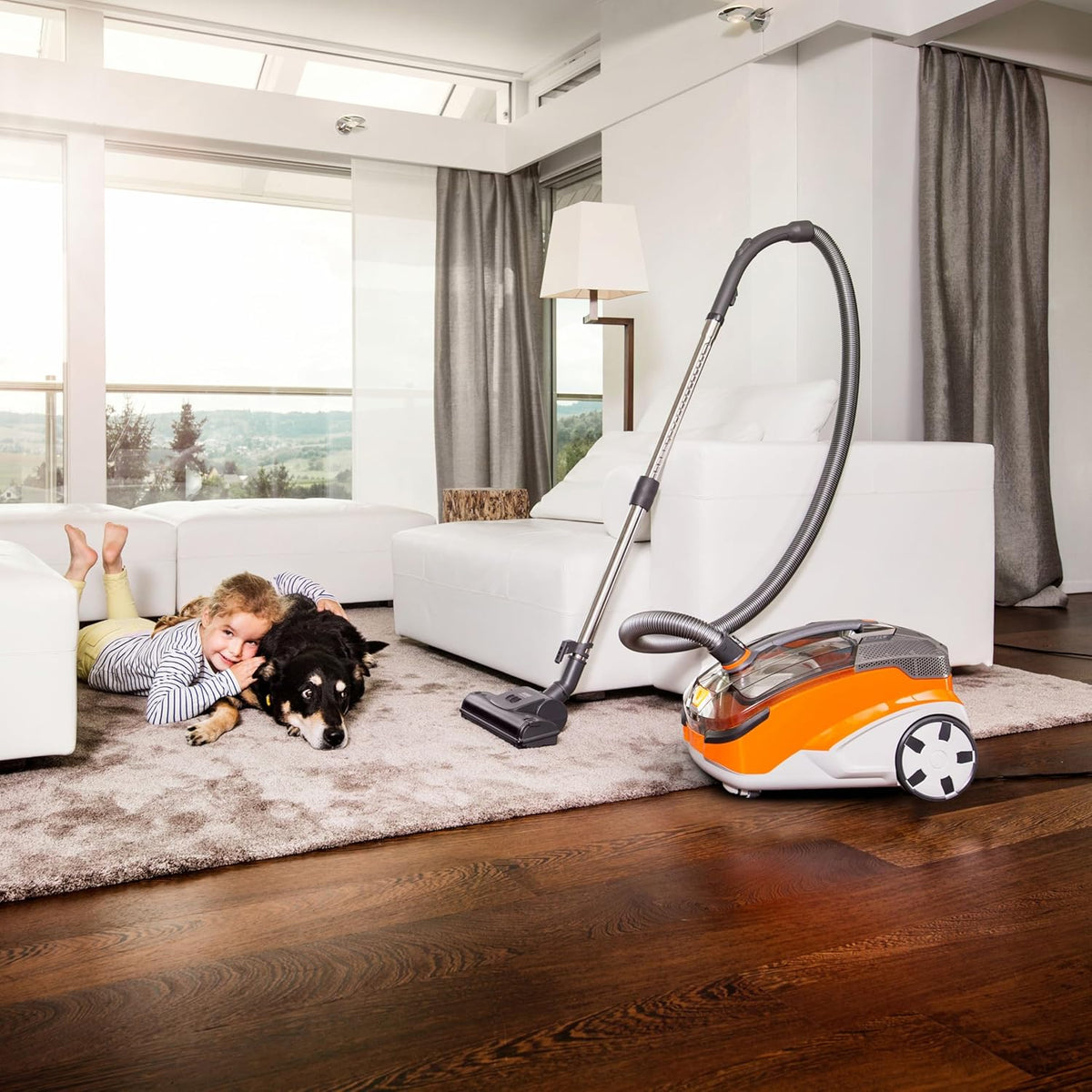 Cilinderstofzuiger – Stofzuiger – Nat en Droogreiniger – Dierenhaarverwijderaar – Waszuiger – 1700W Krachtige Motor – Waterfiltratiesysteem Zonder Stofzak