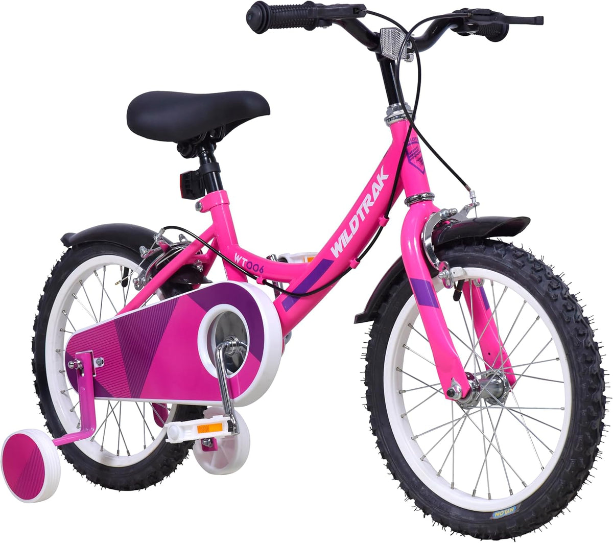 WildTrak Meisjes WT006 10.5X16 SGL roze fiets, 16" wiel