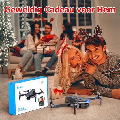 Loolinn | 4K Camera Drone voor Gevorderden Cadeau - Twee batterijen, 40 Minuten Vliegen, 4K UHD camera, ondersteuning voor Panorama's en Time-Lapse Fotografie, Onder 250g (Cadeau-idee)